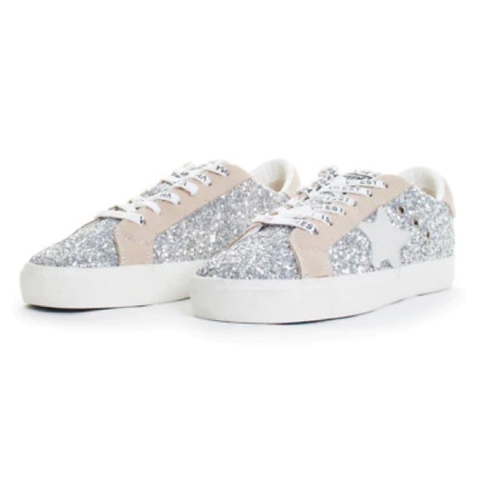 Vintage Havana sneakers, light pink/nude with glitter, size 10